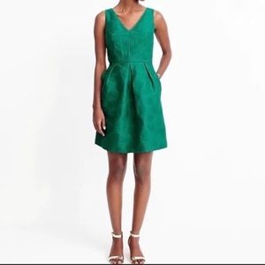 J. Crew emerald green dress